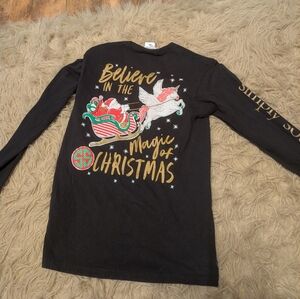 Simply Southern Women's Black Long Sleeve Tee